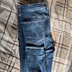 American Eagle Outfitters Dark Blue Skinny Jeans